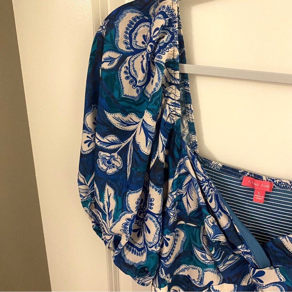 Flying Tomato Blue and White Floral Maxi Dress - Picture 4 of 6